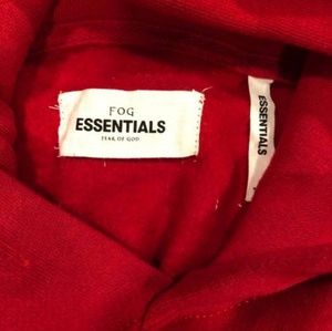 red essentials hoodie